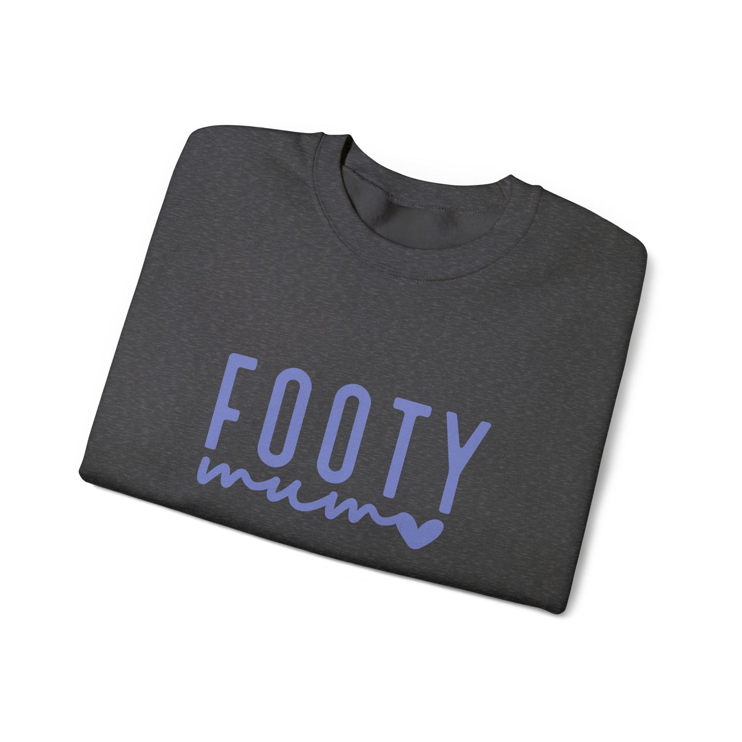 Footy Mum Sweatshirt – Football Mum Jumper, Casual Match Day Top, Gift for Football-Loving Mums