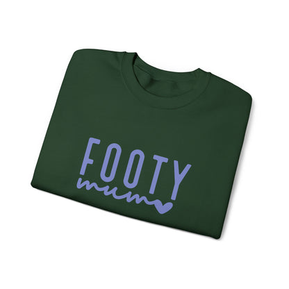 Footy Mum Sweatshirt – Football Mum Jumper, Casual Match Day Top, Gift for Football-Loving Mums
