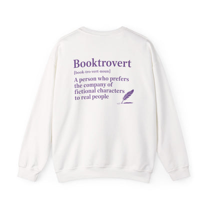 Booktrovert Definition Sweatshirt | Cozy Book Lover Crewneck