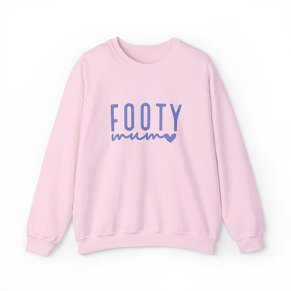 Footy Mum Sweatshirt – Football Mum Jumper, Casual Match Day Top, Gift for Football-Loving Mums