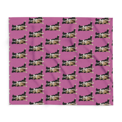 Personalised Pet Photo Blanket – Custom Repeating Pattern Throw with Your Pet’s Picture