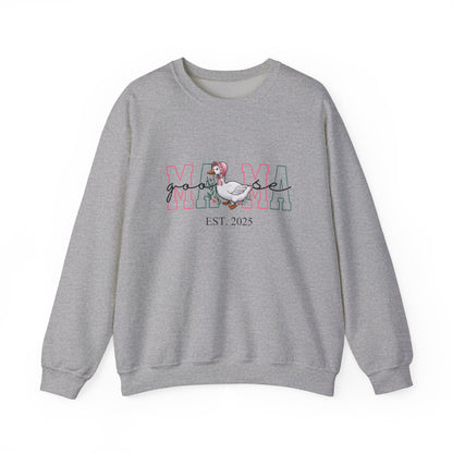 Personalised Mama Goose Printed Sweatshirt – Custom Year Mom/Mum Sweater