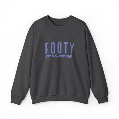 Footy Mum Sweatshirt – Football Mum Jumper, Casual Match Day Top, Gift for Football-Loving Mums