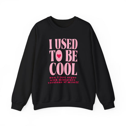 Funny Mom Sweatshirt – “I Used to Be Cool” Quote Jumper | Cute Parenting Hoodie & Pullover for Mothers
