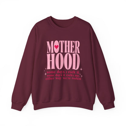 Motherhood Crewneck Sweatshirt | Cozy Women's Gift | Stylish Mom Life Sweatshirt, Gift for New Moms, Mother's Day Apparel, Casual Comfort
