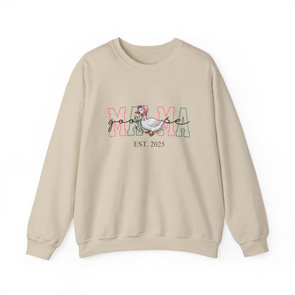 Personalised Mama Goose Printed Sweatshirt – Custom Year Mom/Mum Sweater