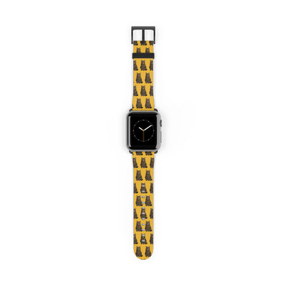 Personalised Pet Photo Apple Watch Strap – Custom Repeating Pattern Band (Multiple Colours, Sizes & Metal Finishes)