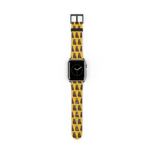 Personalised Pet Photo Apple Watch Strap – Custom Repeating Pattern Band (Multiple Colours, Sizes & Metal Finishes)