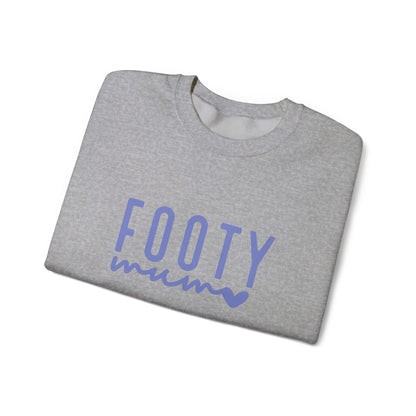 Footy Mum Sweatshirt – Football Mum Jumper, Casual Match Day Top, Gift for Football-Loving Mums