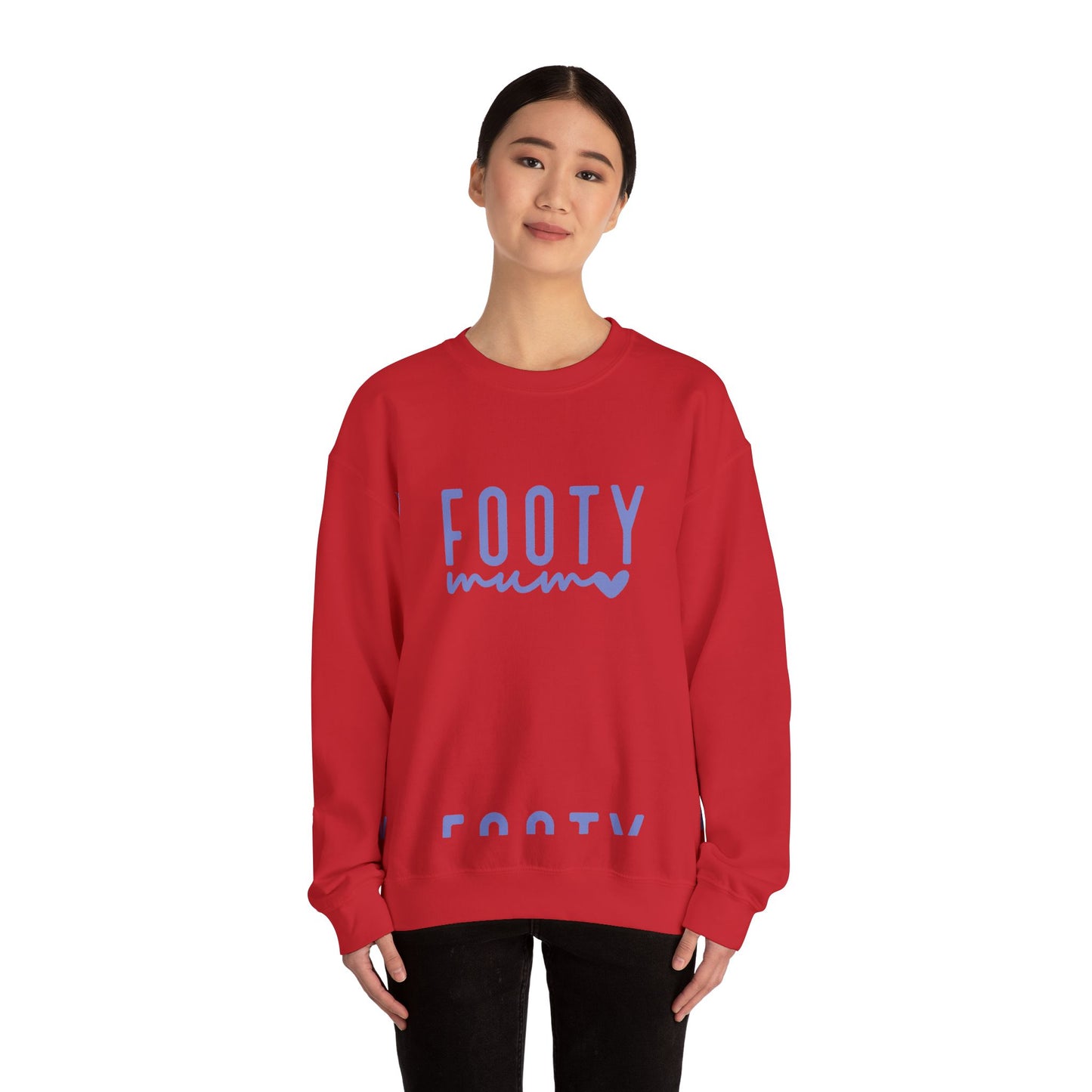 Footy Mum Sweatshirt – Football Mum Jumper, Casual Match Day Top, Gift for Football-Loving Mums