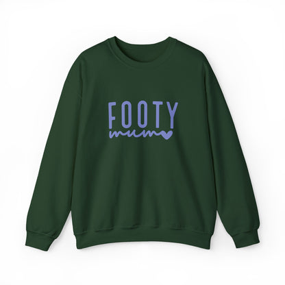 Footy Mum Sweatshirt – Football Mum Jumper, Casual Match Day Top, Gift for Football-Loving Mums