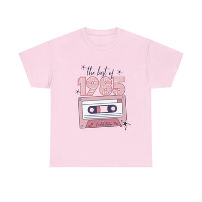 Retro 1985 Music Tee | Vintage Style Unisex Cotton Shirt, Perfect for Nostalgia Lovers, Gift for Music Lovers, 40th Birthday Celebration