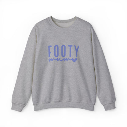 Footy Mum Sweatshirt – Football Mum Jumper, Casual Match Day Top, Gift for Football-Loving Mums