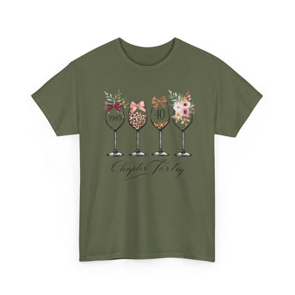 40th Birthday Shirt for Women -Chapter Forty T-Shirt, 1985 Birthday Gift, Turning 40 Celebration Tee Ladies fortieth Birthday Gift