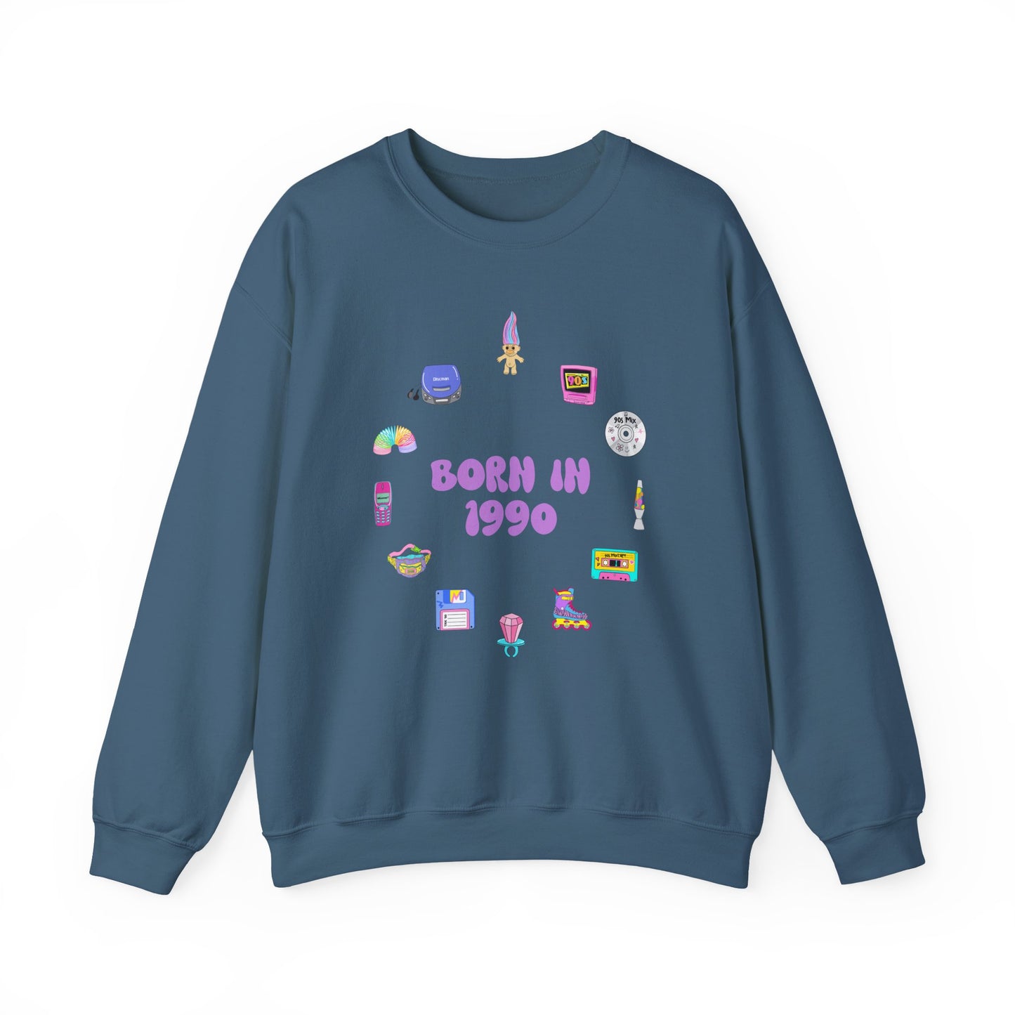 Personalised 90s Birth Year Sweatshirt (1990–1999) | Retro Aesthetic Unisex Jumper