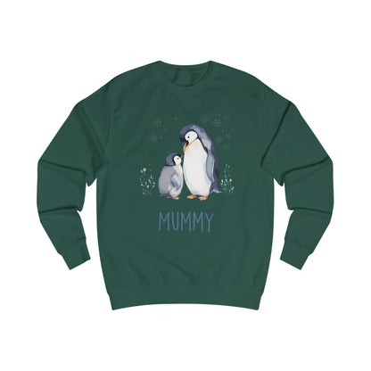 Matching Family Penguin Sweatshirts – Personalised Name Jumpers for Mum & Child | Custom Winter Christmas Sweater Set