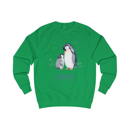 Matching Family Penguin Sweatshirts – Personalised Name Jumpers for Mum & Child | Custom Winter Christmas Sweater Set