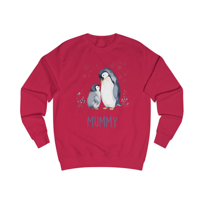 Matching Family Penguin Sweatshirts – Personalised Name Jumpers for Mum & Child | Custom Winter Christmas Sweater Set