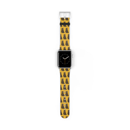 Personalised Pet Photo Apple Watch Strap – Custom Repeating Pattern Band (Multiple Colours, Sizes & Metal Finishes)