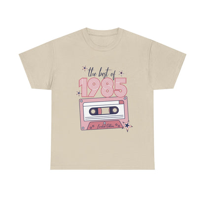 Retro 1985 Music Tee | Vintage Style Unisex Cotton Shirt, Perfect for Nostalgia Lovers, Gift for Music Lovers, 40th Birthday Celebration