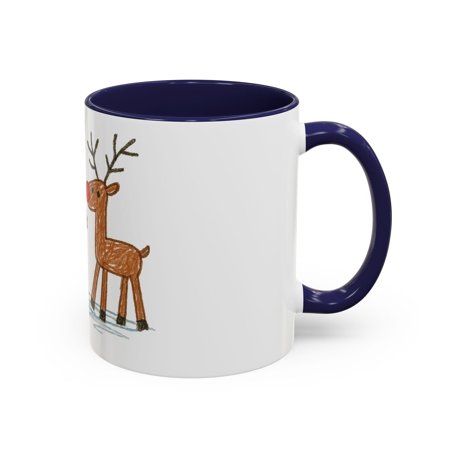 Personalised Kids’ Drawing Mug – Custom Artwork Ceramic Mug with Colour Handle & Interior (11oz, Dishwasher & Microwave Safe)