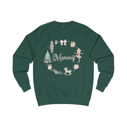 Personalised “Mummy” Christmas Sweatshirt – Nutcracker, Ballerina & Festive Design | Matching Family Christmas Jumper | Custom Name Sweater