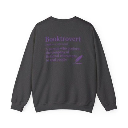 Booktrovert Definition Sweatshirt | Cozy Book Lover Crewneck