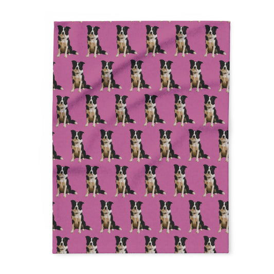 Personalised Pet Photo Blanket – Custom Repeating Pattern Throw with Your Pet’s Picture