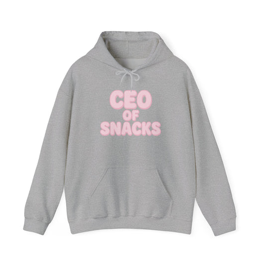 CEO of Snacks Hoodie, Mom Sweatshirt, Funny Mom Gift, Unisex Hooded Sweater, Mother's Day Present, Parenting Apparel