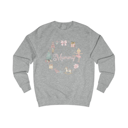 Personalised “Mummy” Christmas Sweatshirt – Nutcracker, Ballerina & Festive Design | Matching Family Christmas Jumper | Custom Name Sweater