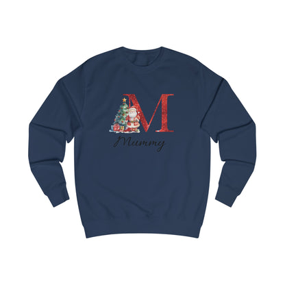 Personalised “Mummy” Christmas Initial Sweatshirt – Custom Festive Santa Jumper for Adults