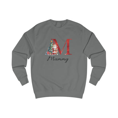 Personalised “Mummy” Christmas Initial Sweatshirt – Custom Festive Santa Jumper for Adults