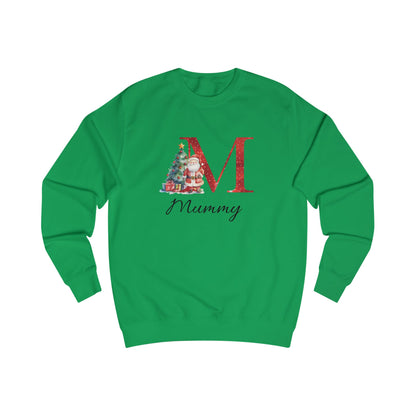 Personalised “Mummy” Christmas Initial Sweatshirt – Custom Festive Santa Jumper for Adults