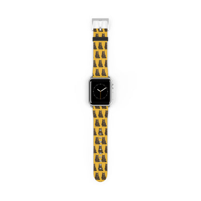 Personalised Pet Photo Apple Watch Strap – Custom Repeating Pattern Band (Multiple Colours, Sizes & Metal Finishes)