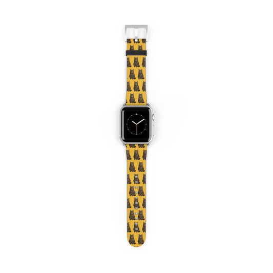 Personalised Pet Photo Apple Watch Strap – Custom Repeating Pattern Band (Multiple Colours, Sizes & Metal Finishes)