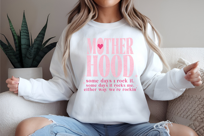 Motherhood Crewneck Sweatshirt | Cozy Women's Gift | Stylish Mom Life Sweatshirt, Gift for New Moms, Mother's Day Apparel, Casual Comfort