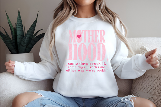 Motherhood Crewneck Sweatshirt | Cozy Women's Gift | Stylish Mom Life Sweatshirt, Gift for New Moms, Mother's Day Apparel, Casual Comfort