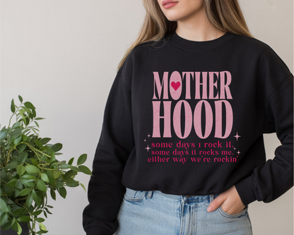 Motherhood Crewneck Sweatshirt | Cozy Women's Gift | Stylish Mom Life Sweatshirt, Gift for New Moms, Mother's Day Apparel, Casual Comfort