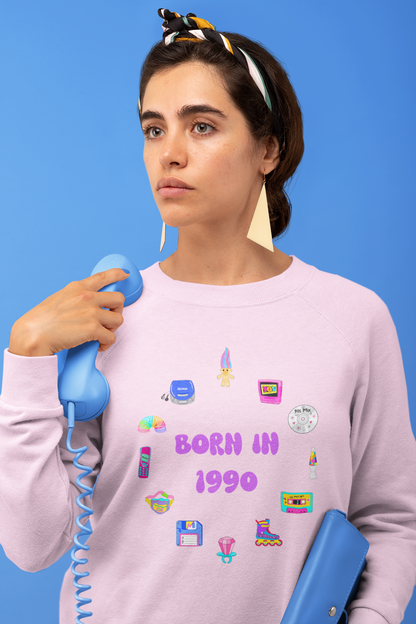 Personalised 90s Birth Year Sweatshirt (1990–1999) | Retro Aesthetic Unisex Jumper