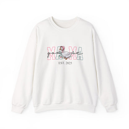 Personalised Mama Goose Printed Sweatshirt – Custom Year Mom/Mum Sweater