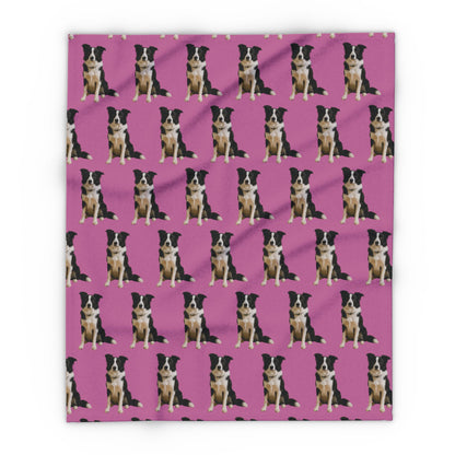 Personalised Pet Photo Blanket – Custom Repeating Pattern Throw with Your Pet’s Picture