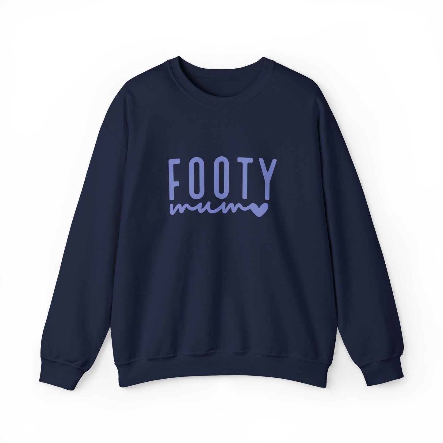 Footy Mum Sweatshirt – Football Mum Jumper, Casual Match Day Top, Gift for Football-Loving Mums