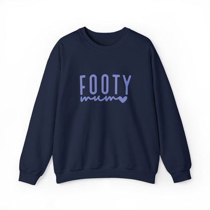 Footy Mum Sweatshirt – Football Mum Jumper, Casual Match Day Top, Gift for Football-Loving Mums