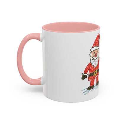 Personalised Kids’ Drawing Mug – Custom Artwork Ceramic Mug with Colour Handle & Interior (11oz, Dishwasher & Microwave Safe)