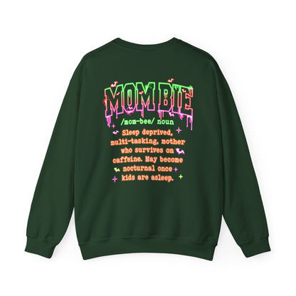 Mombie Sweatshirt - Funny Mom Life Sweater, Sleep Deprived Mom Gift, Cute Halloween Mom Jumper mom present