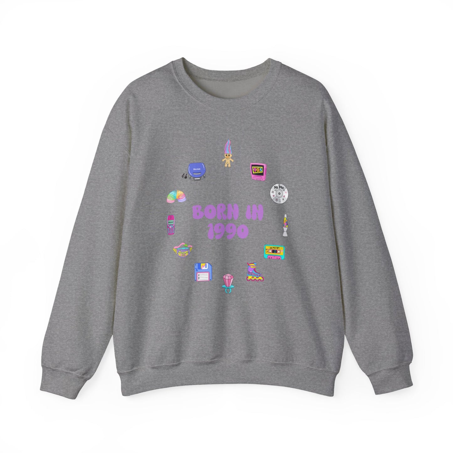 Personalised 90s Birth Year Sweatshirt (1990–1999) | Retro Aesthetic Unisex Jumper