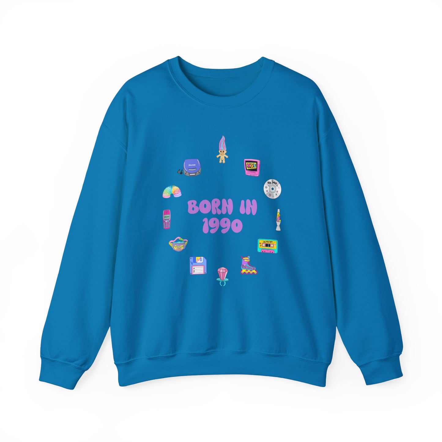 Personalised 90s Birth Year Sweatshirt (1990–1999) | Retro Aesthetic Unisex Jumper