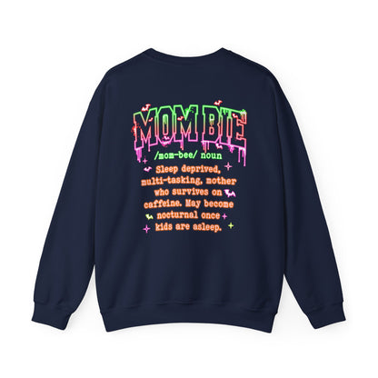 Mombie Sweatshirt - Funny Mom Life Sweater, Sleep Deprived Mom Gift, Cute Halloween Mom Jumper mom present