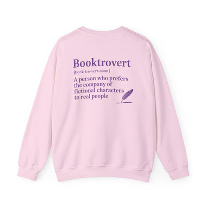 Booktrovert Definition Sweatshirt | Cozy Book Lover Crewneck