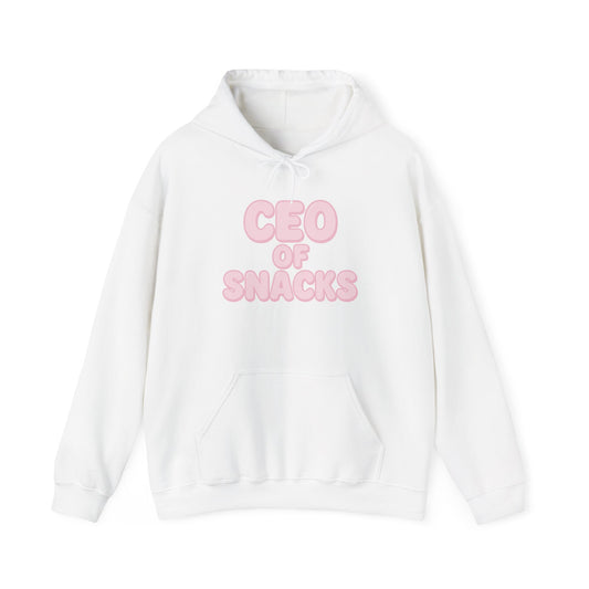 CEO of Snacks Hoodie, Mom Sweatshirt, Funny Mom Gift, Unisex Hooded Sweater, Mother's Day Present, Parenting Apparel